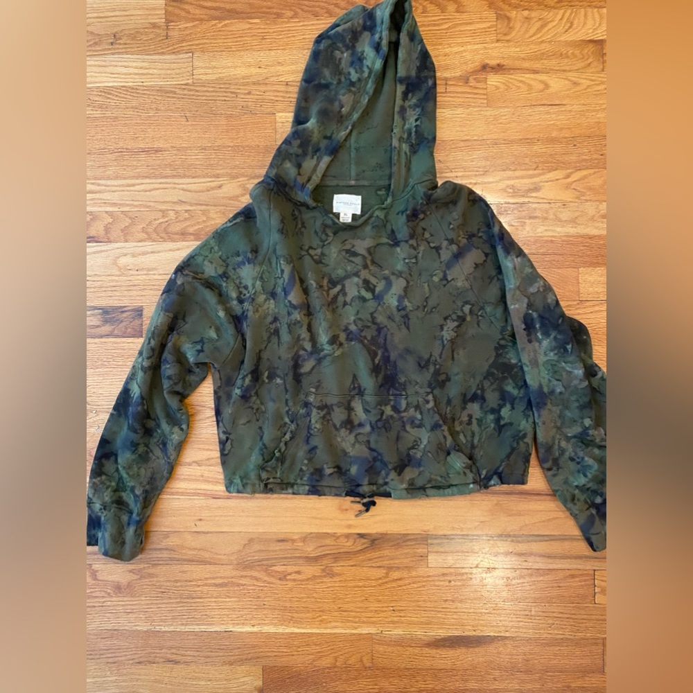 Vintage Souls Camo Drawstring Hoodie XL NWOT